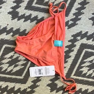 Sunsets Sun-Kissed Solid Tie Side Swim Bottom (10BSKME) - S Sun-Kissed Melon NWT